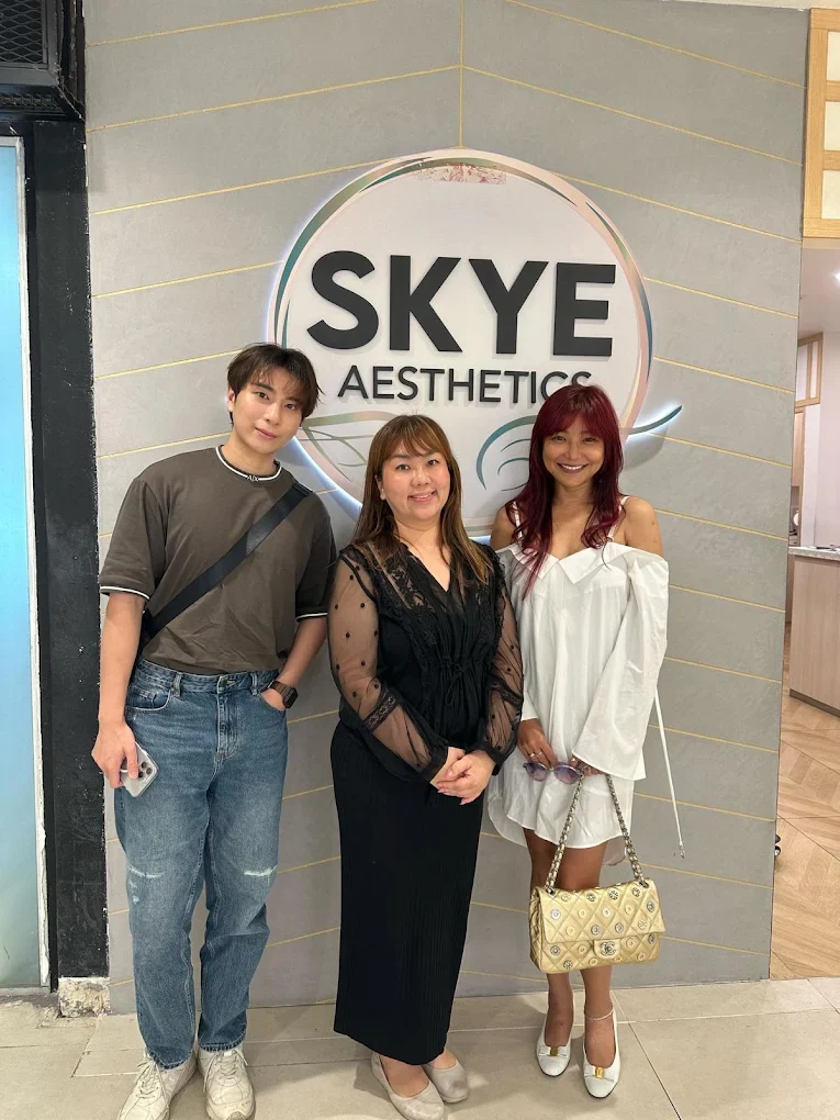 Visitors photographed at Skye Aesthetics